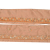 Sanskriti Vintage Sari Border 1 YD Craft Peach Trim Hand Beaded Sewing Lace