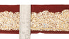 Sanskriti Vintage Saree Border Hand Beaded Craft 1YD Trims Lace 2W Brown