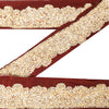 Sanskriti Vintage Saree Border Hand Beaded Craft 1YD Trims Lace 2W Brown