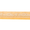 Sanskriti Vintage Saree Border Hand Bead 1 YD Craft Trims Floral 2.5W Cream Lace