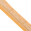 Sanskriti Vintage Saree Border Hand Bead 1 YD Craft Trims Floral 2.5W Cream Lace