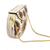 Sanskriti Women's Evening Mosaic Metallic Clutch Bag Handbag/Purse Shoulder Bag