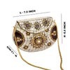 Sanskriti Women's Evening Mosaic Metallic Clutch Bag Handbag/Purse Shoulder Bag