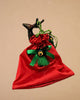 Sanskriti Festive Christmas Gifting Silk Bag/Pouch/Purse Set 4 Drawstring 7x7 In