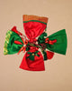 Sanskriti Festive Christmas Gifting Silk Bag/Pouch/Purse Set 4 Drawstring 7x7 In