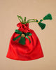 Sanskriti Festive Christmas Gifting Silk Bag/Pouch/Purse Set 4 Drawstring 7x7 In