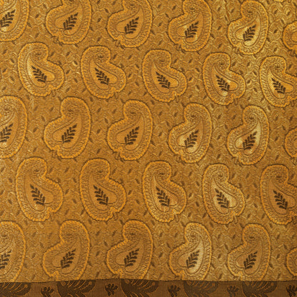 Sanskriti Vintage Dark Gray Pure Silk Kanjivaram Sarees Handcrafted Sari Fabric