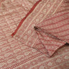 Sanskriti Vintage Red Sarees Pure Satin Silk Brocade/Banarasi Woven Fabric Sari