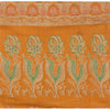 Sanskriti Vintage Soft Mustard Pure Satin Silk Saree Banarasi Brocade Zari Hand-Woven 5yd