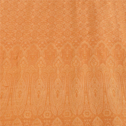 Sanskriti Vintage Brown Heavy Saree Blend Silk Sustainable Fabric Woven Ethnic Soft Sari