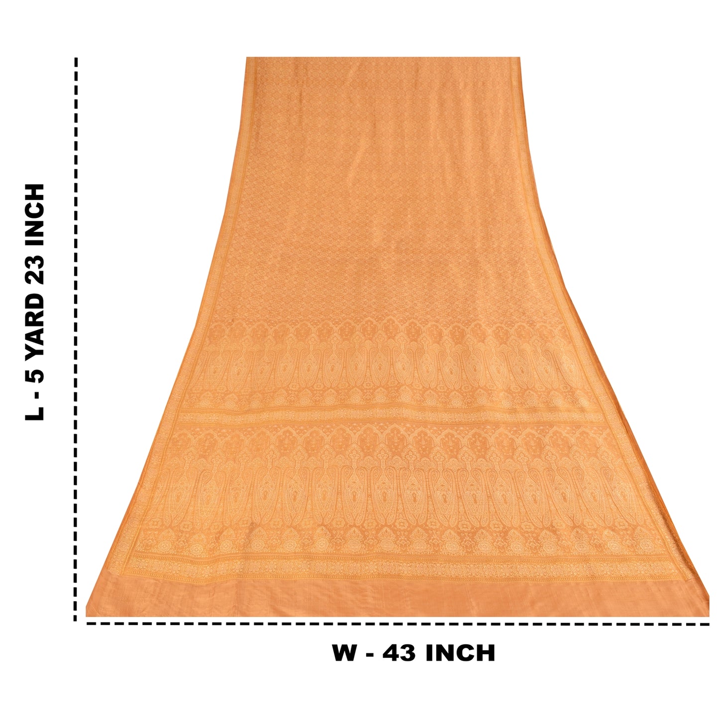 Sanskriti Vintage Brown Heavy Saree Blend Silk Sustainable Fabric Woven Ethnic Soft Sari