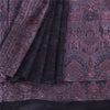 Sanskriti Vintage Purple Indian Sarees Pure Satin Silk Hand-Woven Sari Fabric