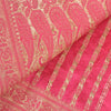 Sanskriti Vintage Pink Sarees Satin Silk Woven Banarasi/Banarasi Sari Fabric