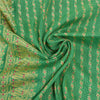 Sanskriti Vintage Green Sarees Blend Silk Brocade Banarasi Hand Woven 5 Yd Sari