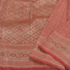 Sanskriti Vintage Red Wedding Sarees Pure Satin Silk Banarasi Woven Brocade Sari