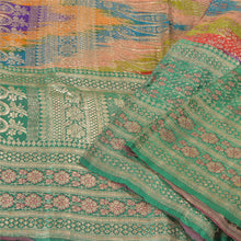 Load image into Gallery viewer, Sanskriti Vintage Wedding Sarees 100% Pure Satin Silk Brocade Zari Sari Fabric
