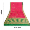 Sanskriti Vintage Pink/Green Wedding Sarees Pure Satin Silk Brocade Sari Sustainable Fabric