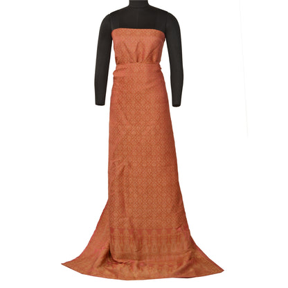 Sanskriti Vintage Pink Indian Sarees Pure Silk Banarasi Hand Woven Sari Fabric