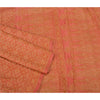 Sanskriti Vintage Pink Indian Sarees Pure Silk Banarasi Hand Woven Sari Fabric