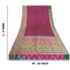 Sanskriti Vintage Purple Indian Sarees Pure Satin Silk Woven Brocade Sari Fabric