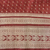 Sanskriti Vintage Dark Red Sarees Pure Satin Woven Brocade/Banarasi Sari Fabric