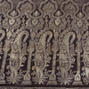 Sanskriti Vintage Dark Brown Sarees Pure Satin Silk Brocade/Banarasi Sari Fabric