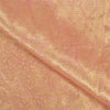 Sanskriti Vintage Pink Sarees Pure Satin Silk Woven Brocade/Banarasi Sari Fabric