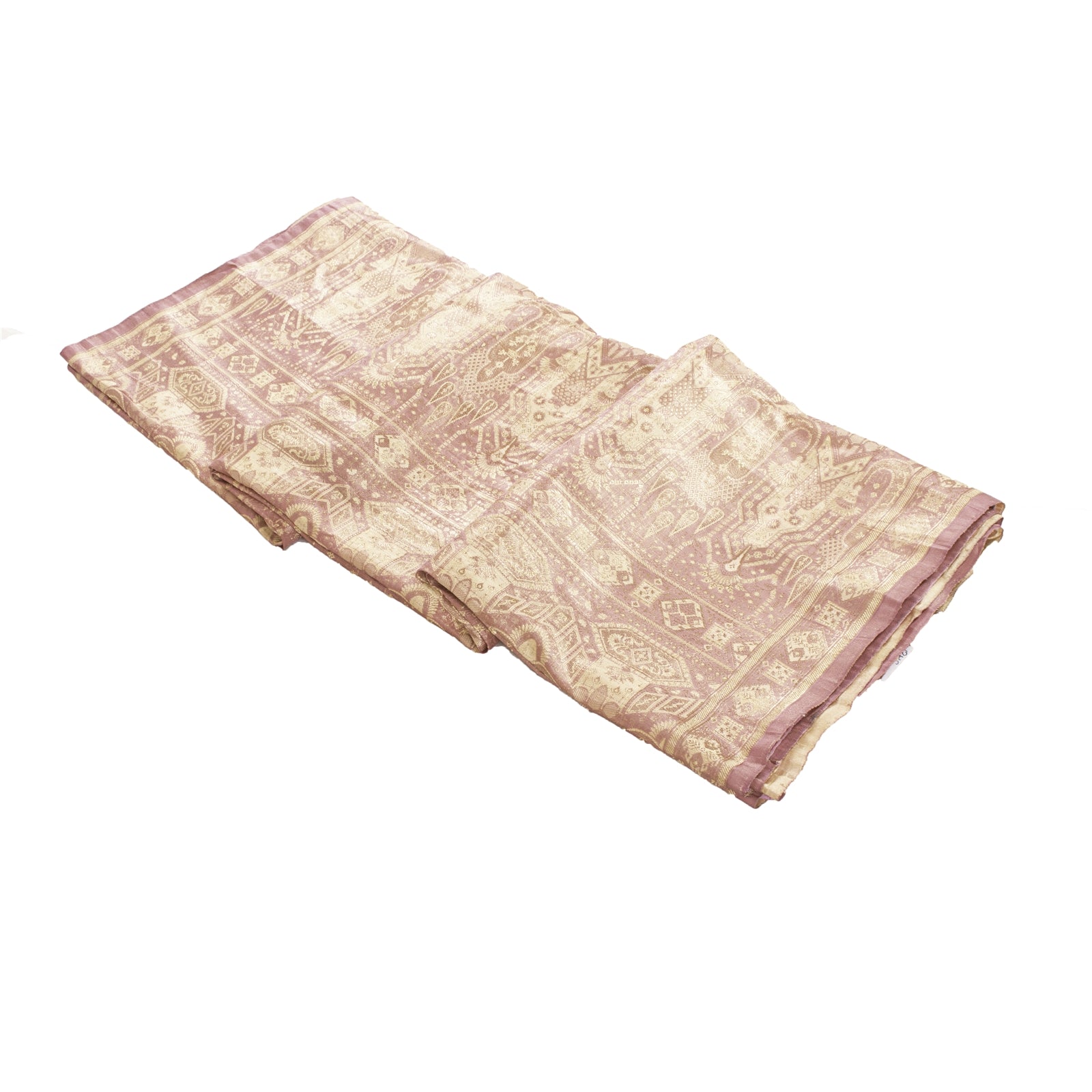 Sanskriti Vintage Saree 100% Pure Satin Silk Pink Sarees Zari Hand Woven Brocade/Banarasi 5+Yard Craft Fabric Upcycled Sarongs Scarves