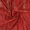 Sanskriti Vintage Red/Green Sarees Pure Satin Silk Brocade/Banarasi Sari Sustainable Fabric