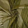 Sanskriti Vintage Sarees Green BrocadeBanarasi Zari Woven Pure Satin Sari Sustainable Fabric