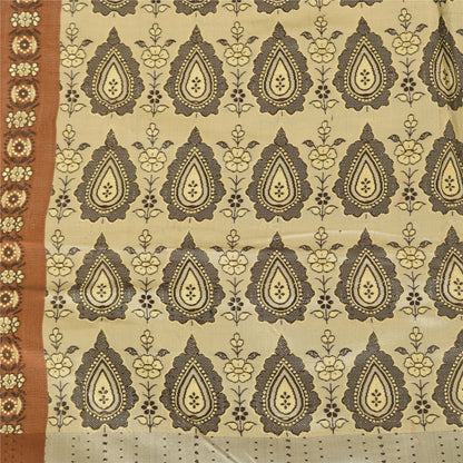 Sanskriti Vintage Indian Sarees Pure Satin Silk Woven Banarasi Sari Craft Sustainable Fabric