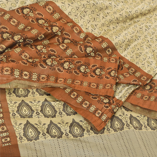 Санскритские винтажные индийские сари из чистого атласа и шелка Банараси сари для рукоделия Экологичная ткань