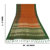 Sanskriti Vintage Sarees Pure Satin Silk Brocade/Banarasi Woven Sari 5yd Sustainable Fabric