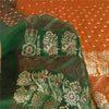 Sanskriti Vintage Sarees Pure Satin Silk Brocade/Banarasi Woven Sari 5yd Sustainable Fabric