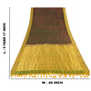 Sanskriti Vintage Indian Sarees Pure Silk Brocade/Banarasi Woven Sari 5yd Sustainable Fabric