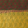 Sanskriti Vintage Indian Sarees Pure Silk Brocade/Banarasi Woven Sari 5yd Sustainable Fabric