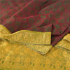 Sanskriti Vintage Indian Sarees Pure Silk Brocade/Banarasi Woven Sari 5yd Sustainable Fabric