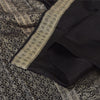 Sanskriti Vintage Black Indian Sarees Pure Silk Banarasi Woven Brocade Craft Sari