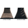 Sanskriti Vintage Black Sarees Pure Satin Silk  Banarasi Brocade Zari Woven Sari Craft Sustainable Fabric
