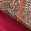Sanskriti Vintage Pink Sarees Pure Silk Zari Brocade/Banarasi Woven Sari Fabric