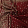 Sanskriti Vintage Red Saree Pure Silk Woven Brocade/Banarasi Craft Fabric Sari