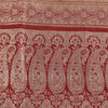 Sanskriti Vintage Peach Sarees Pure Silk Brocade/Banarasi Woven Sari 5yd Fabric