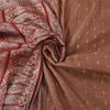 Sanskriti Vintage Peach Sarees Pure Silk Brocade/Banarasi Woven Sari 5yd Fabric