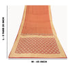 Sanskriti Vintage Sarees Red Banarasi Brocade Woven Pure Satin Sari 5+Yd Fabric