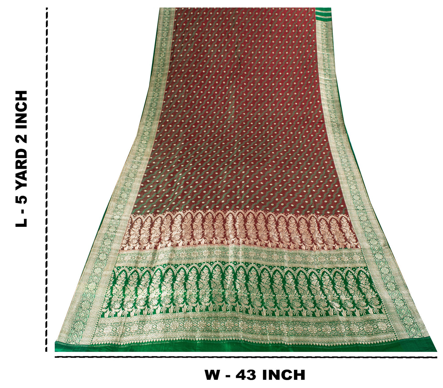 Sanskriti Vintage Soft Red Pure Silk Saree Banarasi Brocade Zari Hand-Woven 5+YD