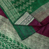 Sanskriti Vintage Red Pure Satin Saree Banarasi Brocade Zari HandWoven 5+YD Sari