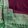 Sanskriti Vintage Red Pure Satin Saree Banarasi Brocade Zari HandWoven 5+YD Sari