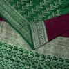 Sanskriti Vintage Red Pure Satin Saree Banarasi Brocade Zari HandWoven 5+YD Sari