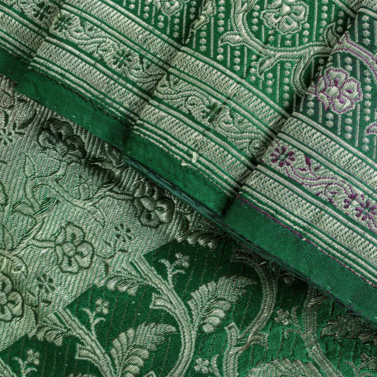 Sanskriti Vintage Red Pure Satin Saree Banarasi Brocade Zari HandWoven 5+YD Sari