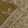 Sanskriti Vintage Sarees Banarasi Brocade Zari Woven Bead Blend Silk Sari Fabric
